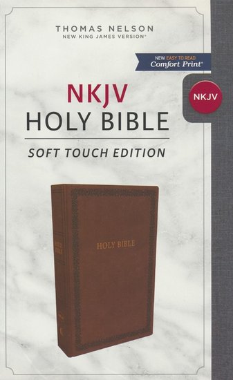 NKJV - Imitation Leather, Brown - Soft Touch