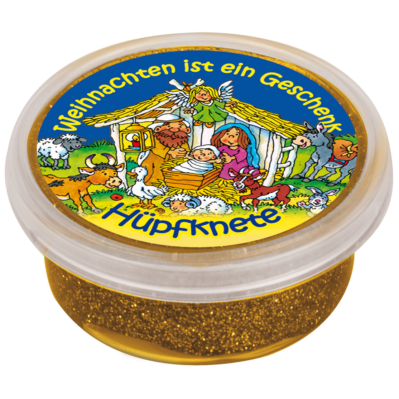 Hüpfknete - Weihnachten ist ein Geschenk Hüpfknete - Weihnachten ist ein Geschenk