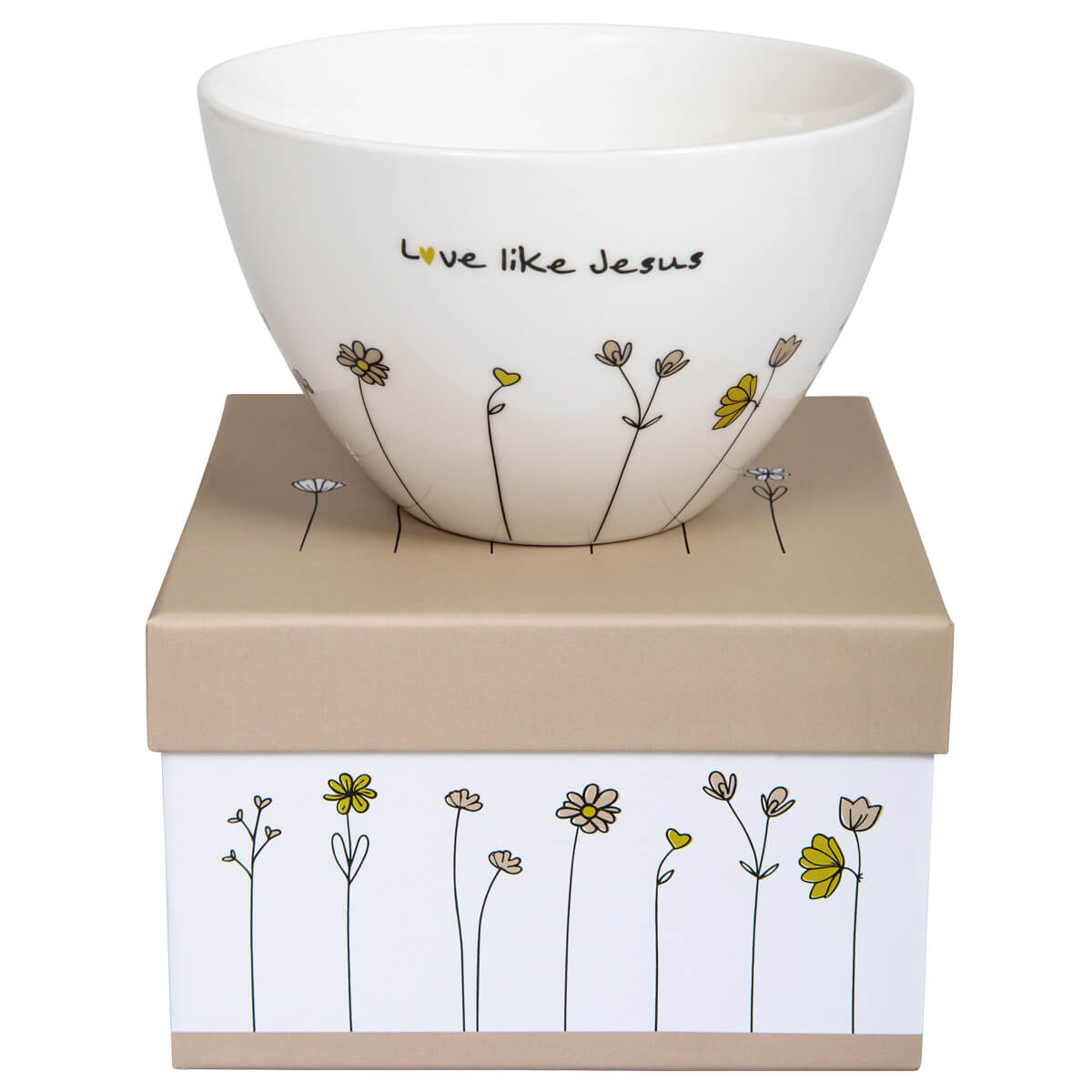 Müslischale Blumen - Love like Jesus