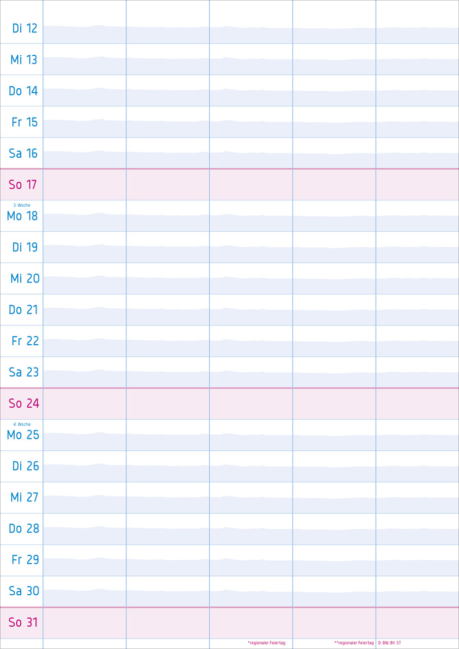 Multiplaner - Wandkalender 2027