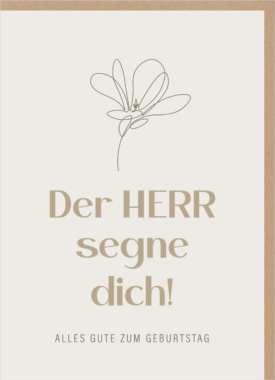 Doppelkarte - Der Herr segne dich!