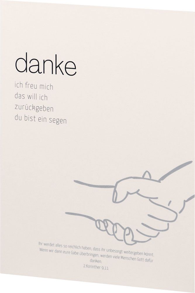 Postkarte - danke