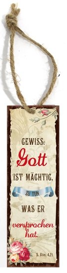 Lesezeichen Gewiss Gott ist maechtig zu tun was Lesezeichen Gewiss Gott ist maechtig zu tun was