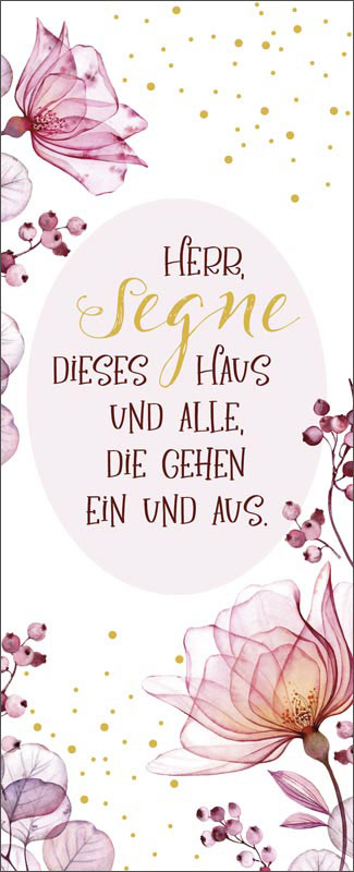 Metalltafel - Segne dieses Haus