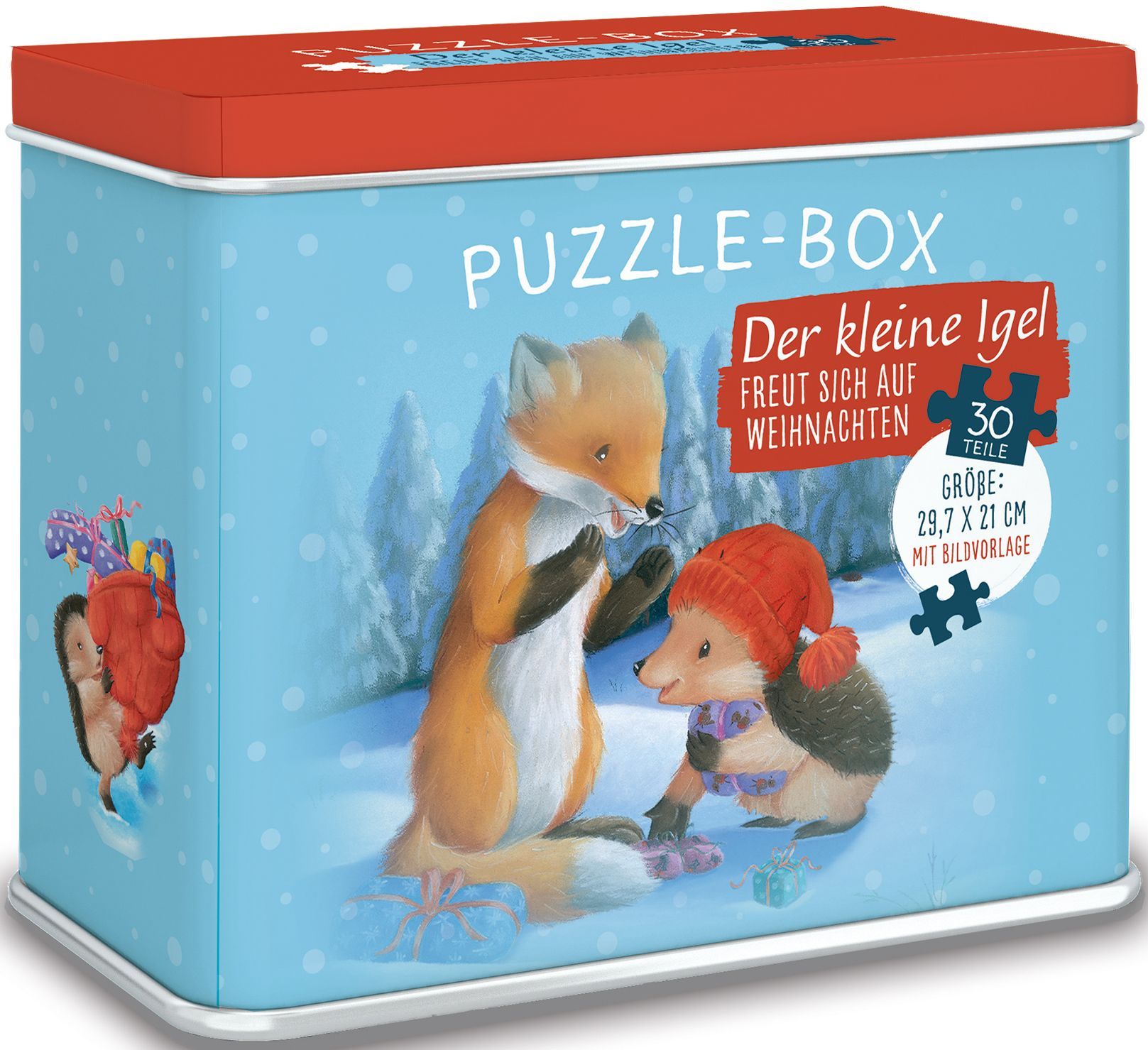 Puzzle-Box - Der kleine Igel freut sich auf Weihnachten Puzzle-Box - Der kleine Igel freut sich auf Weihnachten