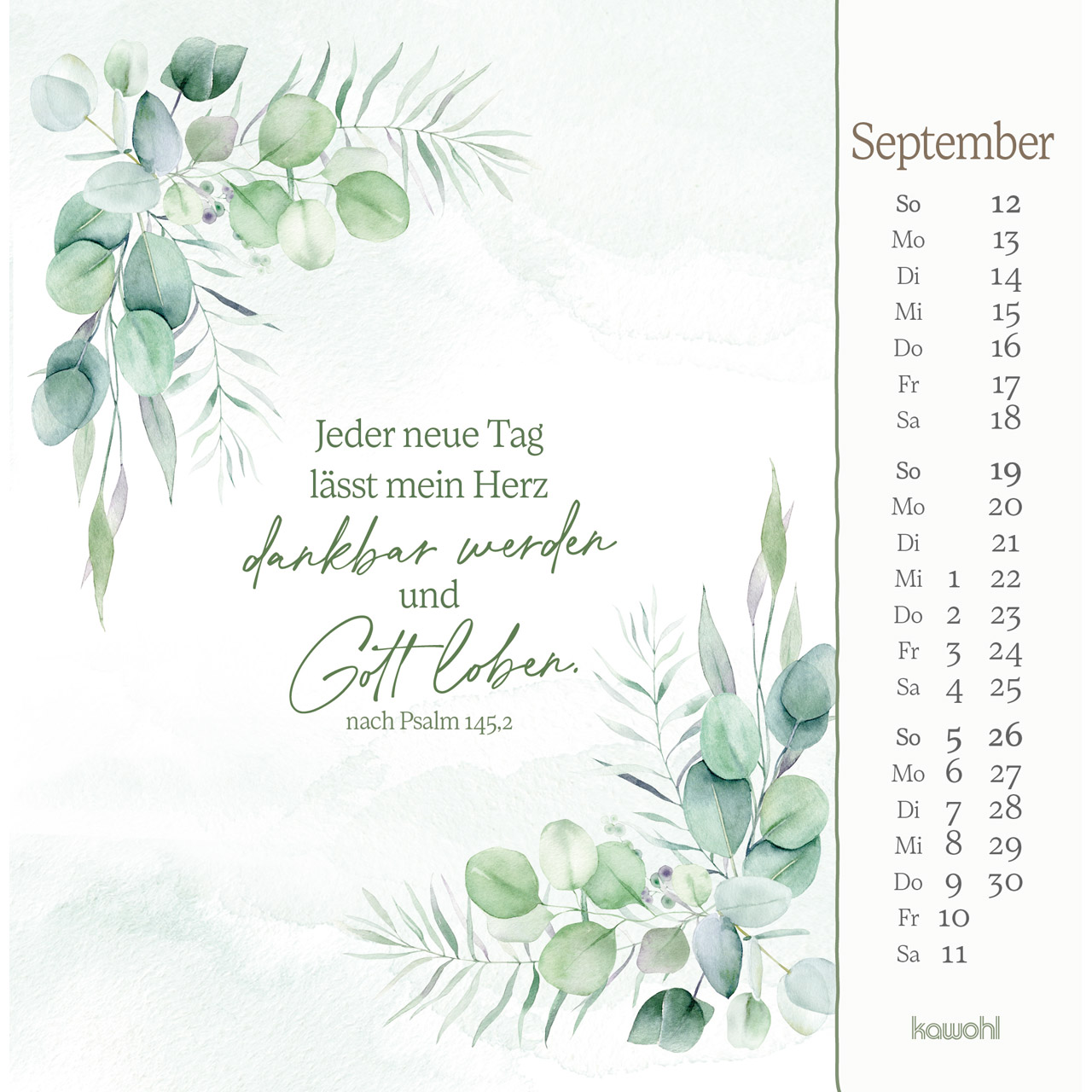 Aufstellkalender - Vor dir bringe ich, was mich bewegt 2027