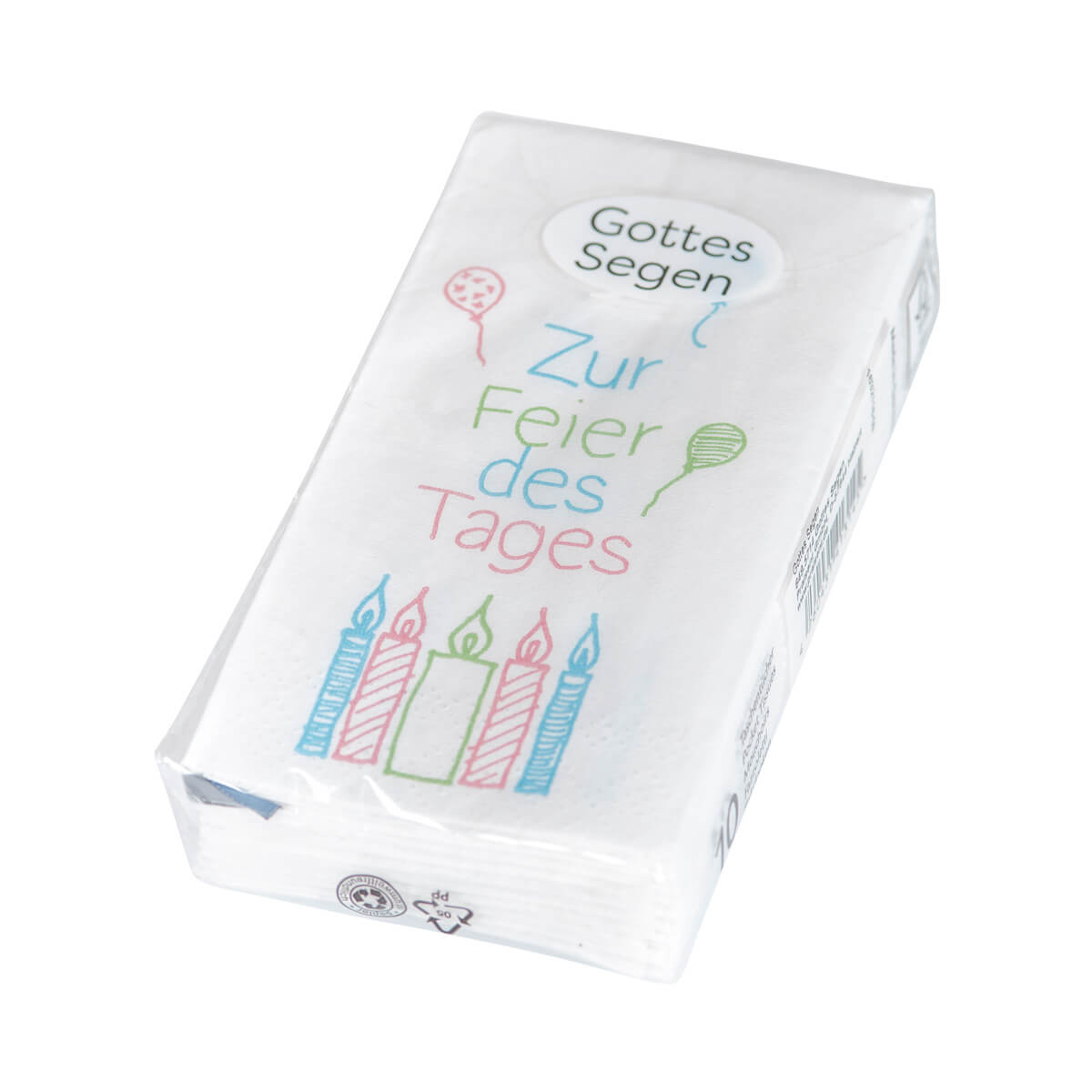 Papiertaschentücher Gottes Segen