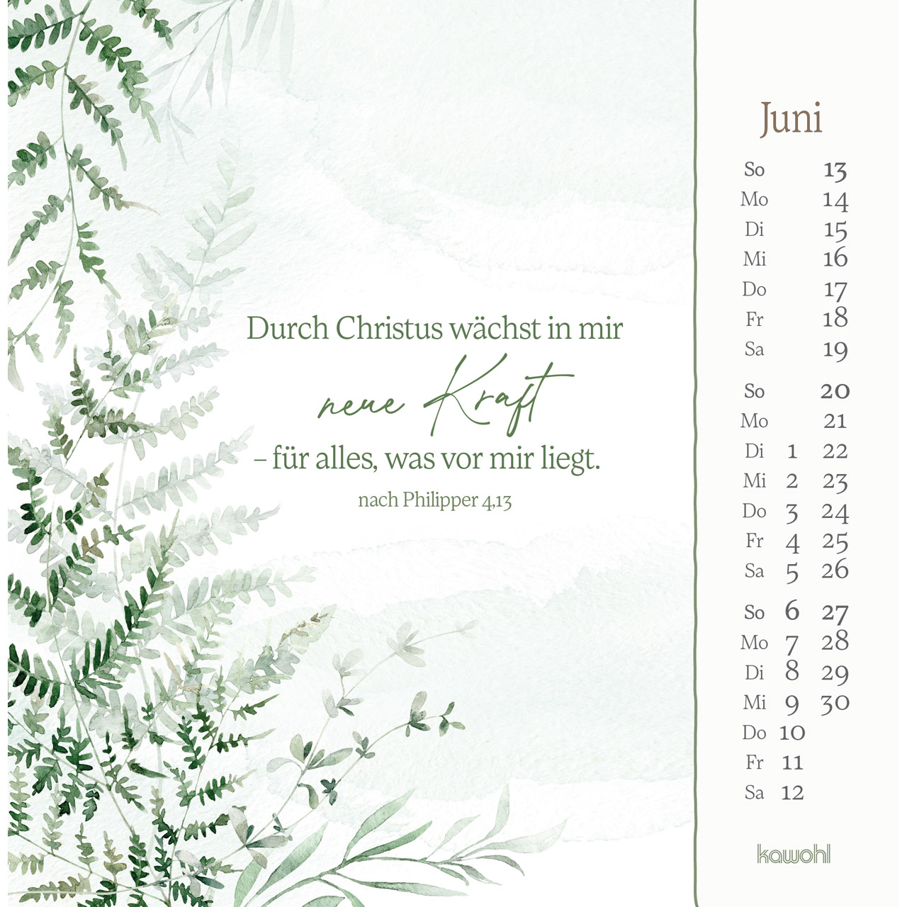 Aufstellkalender - Vor dir bringe ich, was mich bewegt 2027