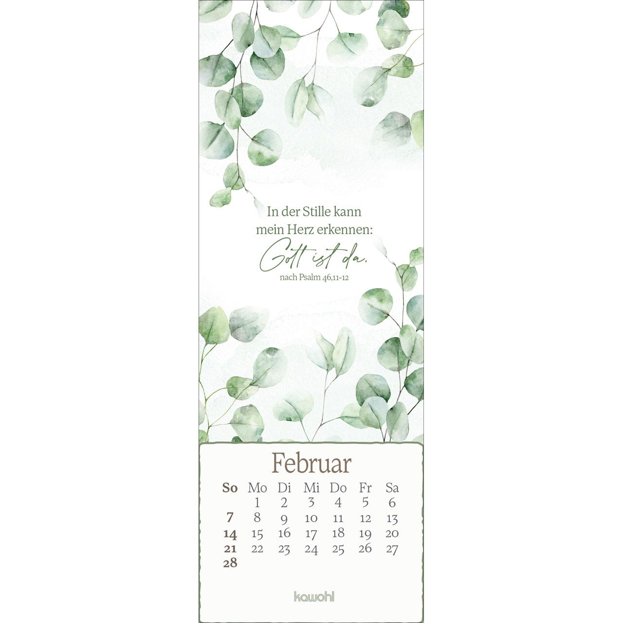 Lesezeichen-Kalender - Vor dir leg ich, was mich bewegt 2027