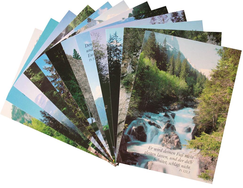 Postkarten-Set - Natur 1 - 12 Stück