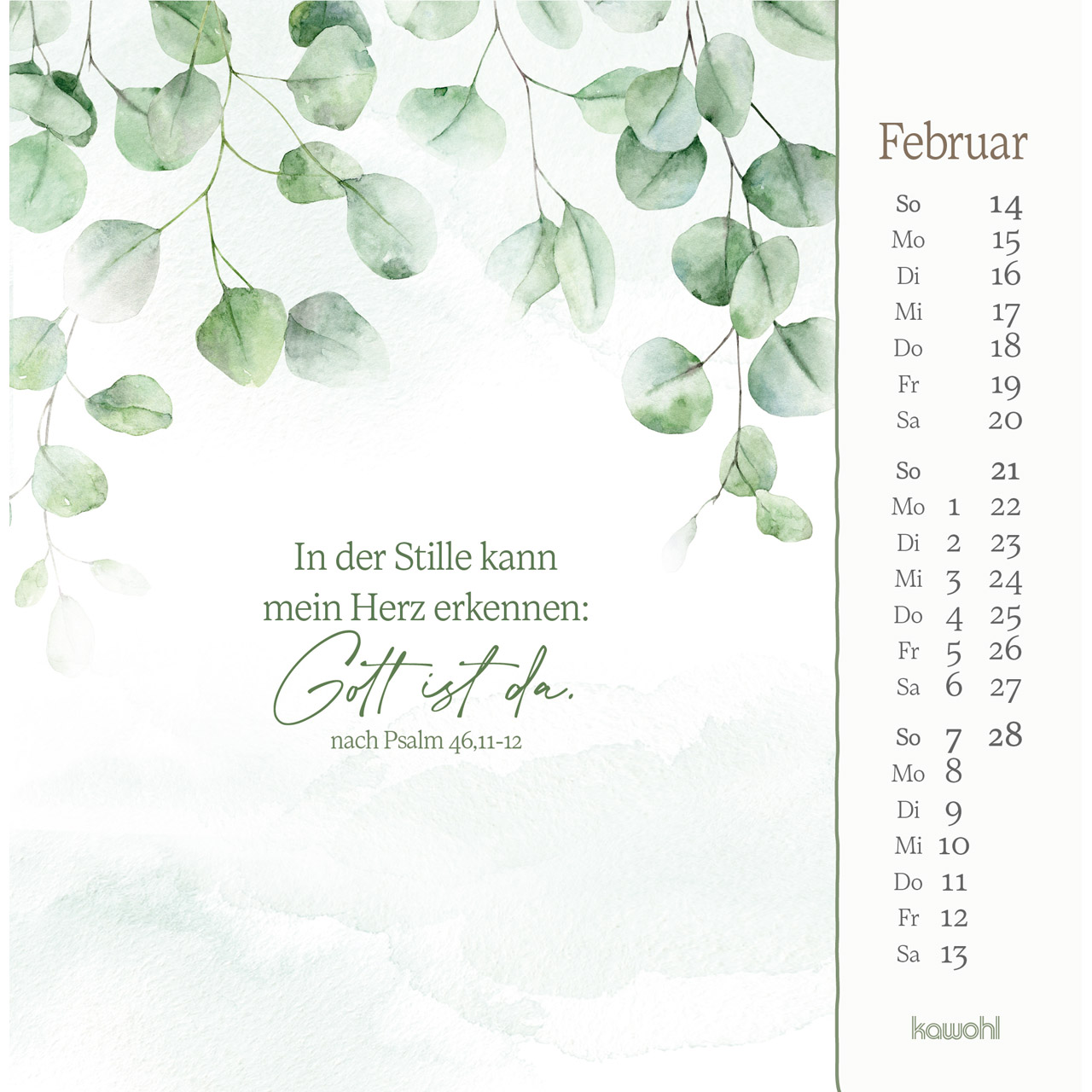 Aufstellkalender - Vor dir bringe ich, was mich bewegt 2027