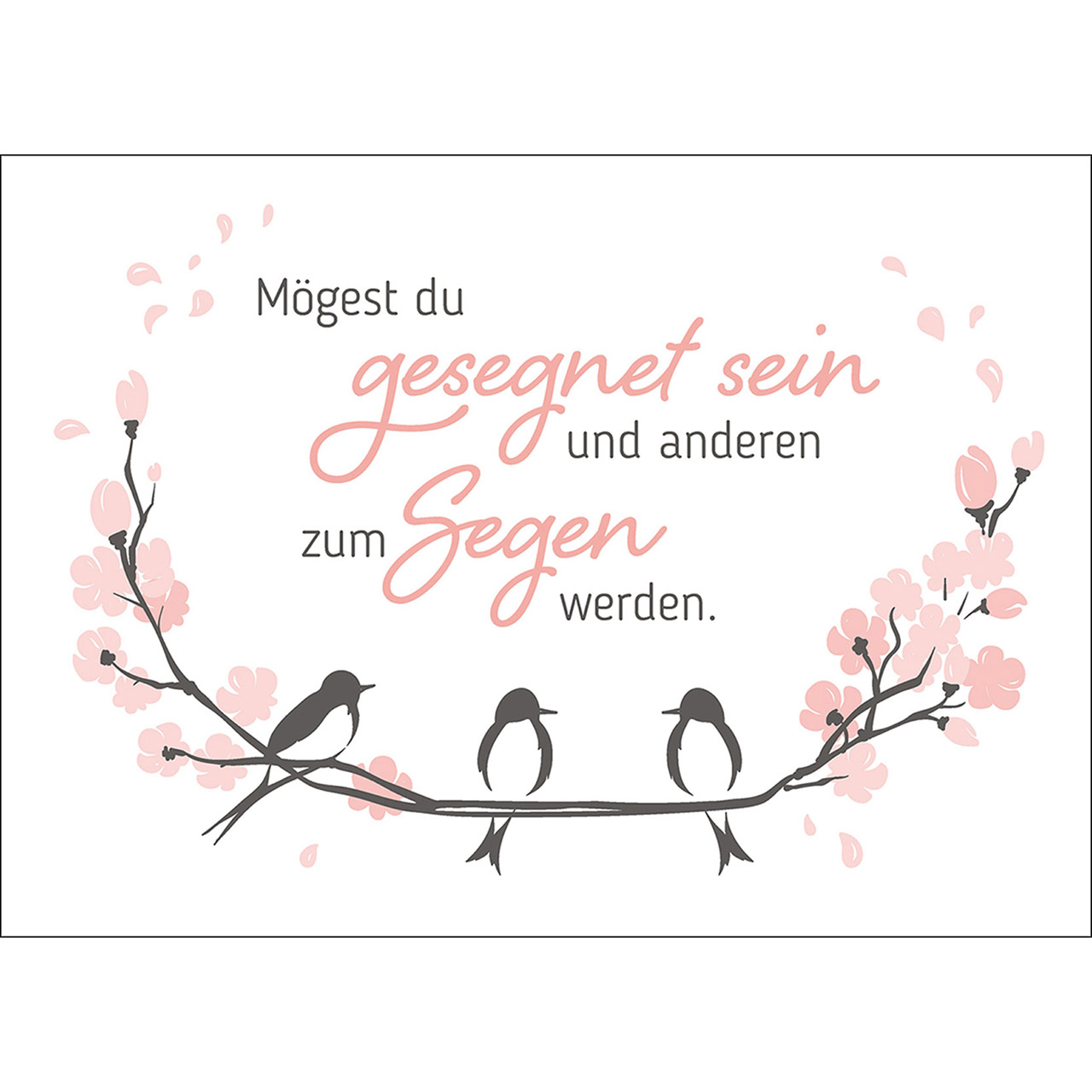 Postkarte Fensterbild - Mögest du gesegnet sein Postkarte Fensterbild - Mögest du gesegnet sein