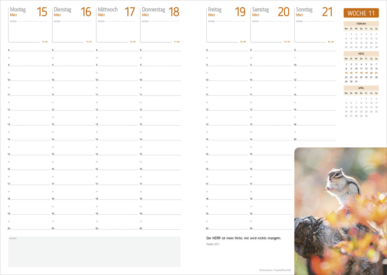 Agenda - Für jeden Tag 2027