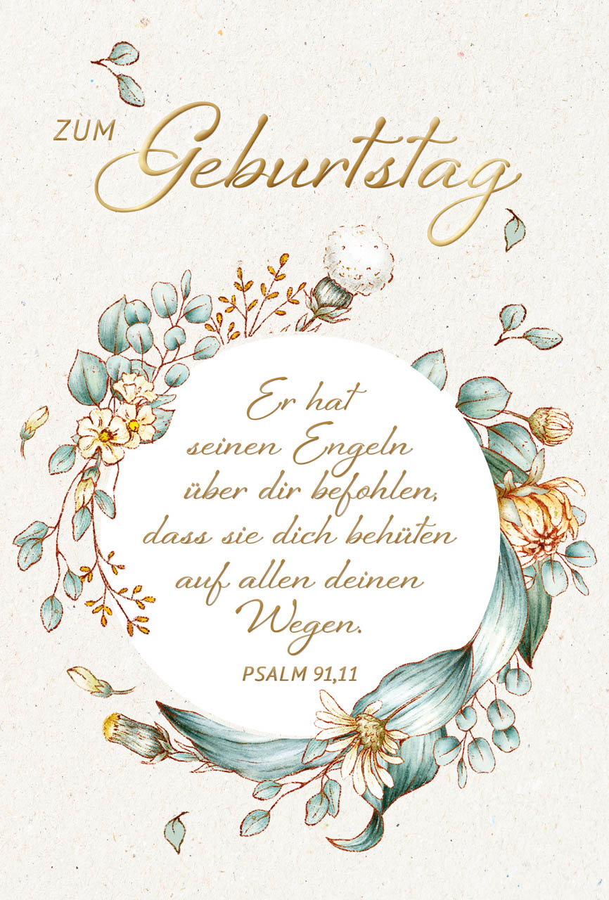 Postkarte Geb. Er hat seinen Engeln befohlen GF Postkarte Geb. Er hat seinen Engeln befohlen GF