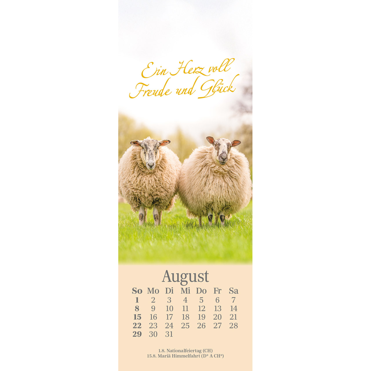 Lesezeichen-Kalender - Sei behütet jeden Tag 2027