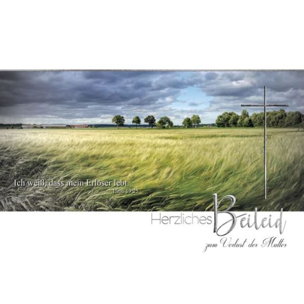 Faltkarte - Beileid zum Verlust d. Mutter