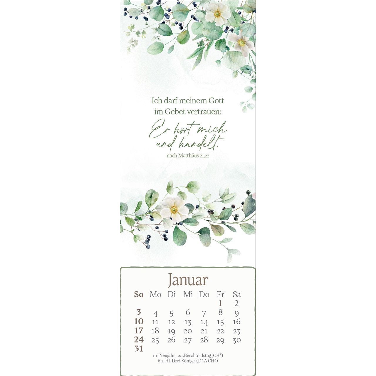 Lesezeichen-Kalender - Vor dir leg ich, was mich bewegt 2027
