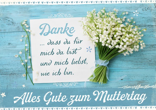 Postkarte-Muttertag-Danke-9202 Postkarte - Muttertag - Danke