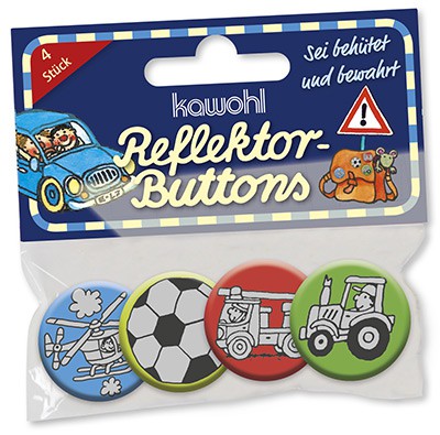Reflektor-Buttons für Jungen