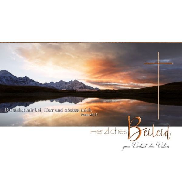 Faltkarte - Beileid zum Verlust d. Vaters