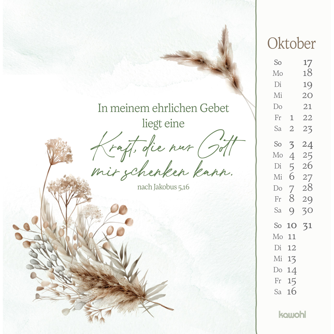 Aufstellkalender - Vor dir bringe ich, was mich bewegt 2027