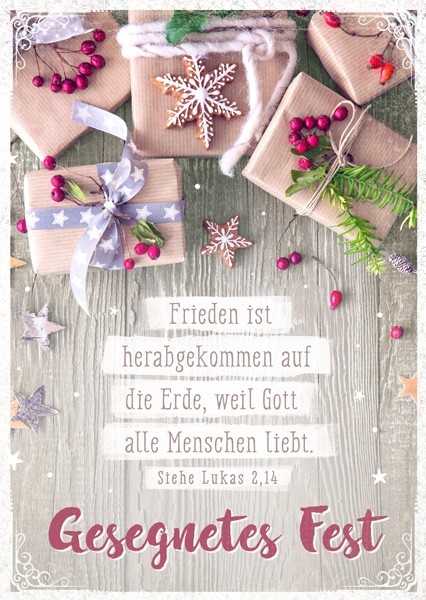Postkarte-Frieden-ist-herabgekommen-9395 Postkarte - Frieden ist herabgekommen