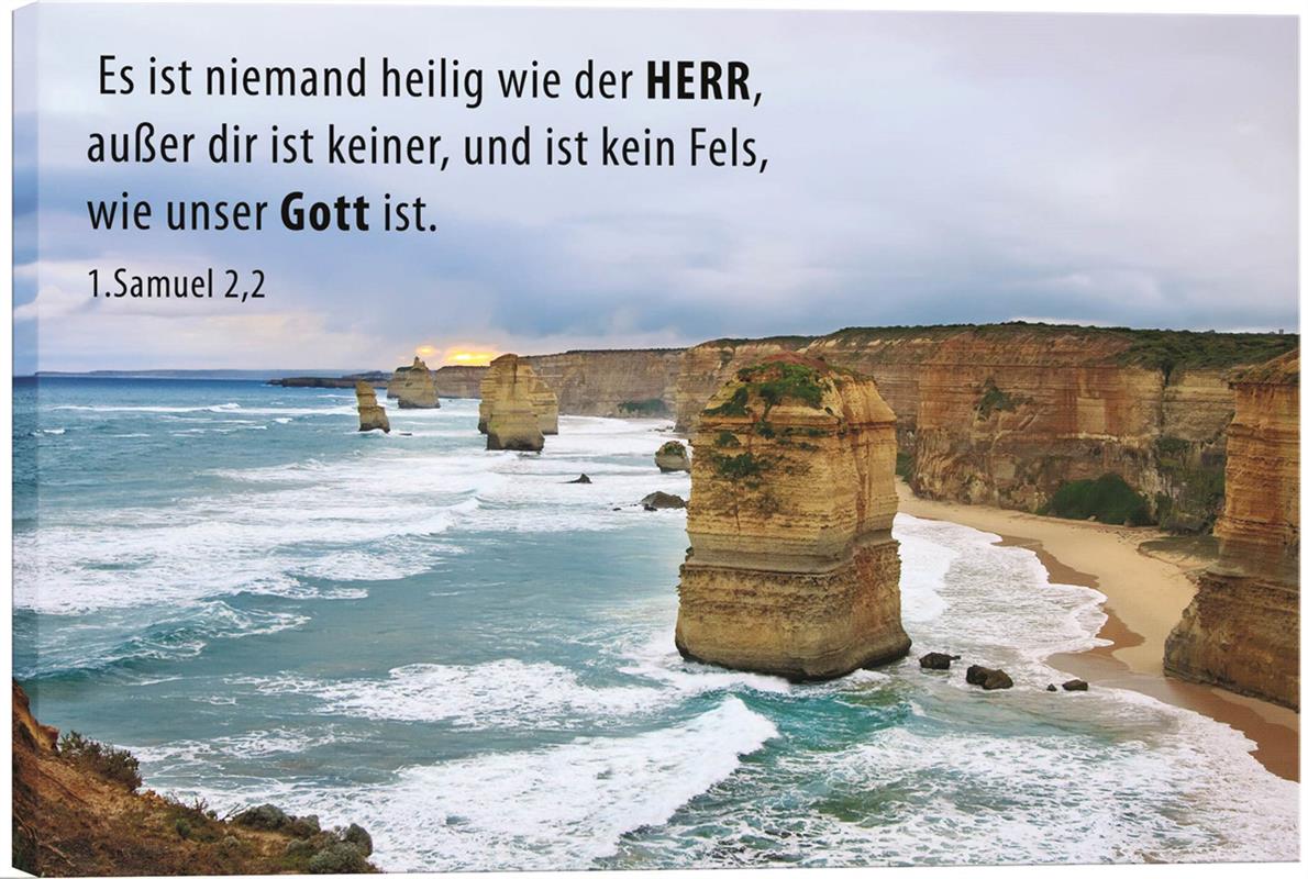 Leinwandbild - Felsen und Wellen Leinwandbild - Felsen und Wellen