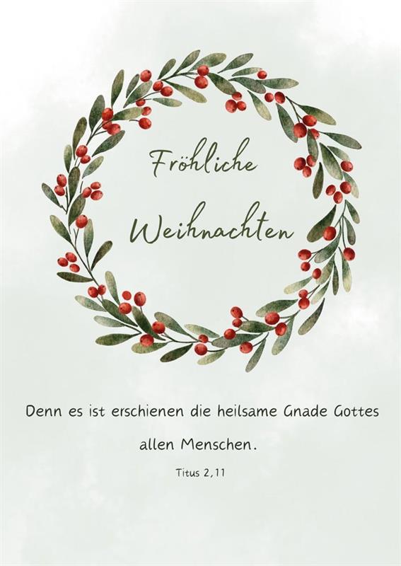 Postkarte "Fröhliche Weihnachten"