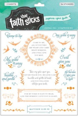 Stickers - Matthew 11:28-30 Stickers - Matthew 11:28-30