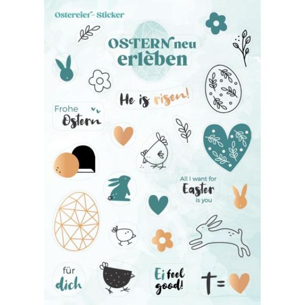 Sticker-Postkarte Ostern - einzeln Sticker-Postkarte Ostern - einzeln