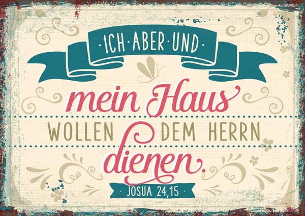 Postkarte-Dem-Herrn-dienen-1110 Postkarte - Dem Herrn dienen