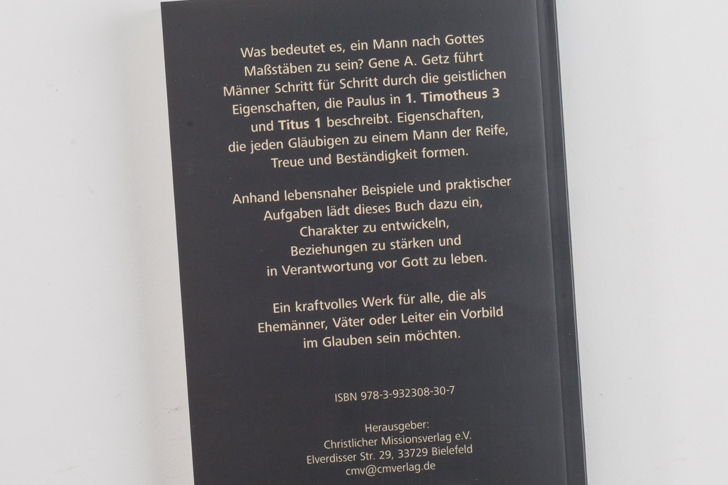 Der Mann wie Gott ihn haben will