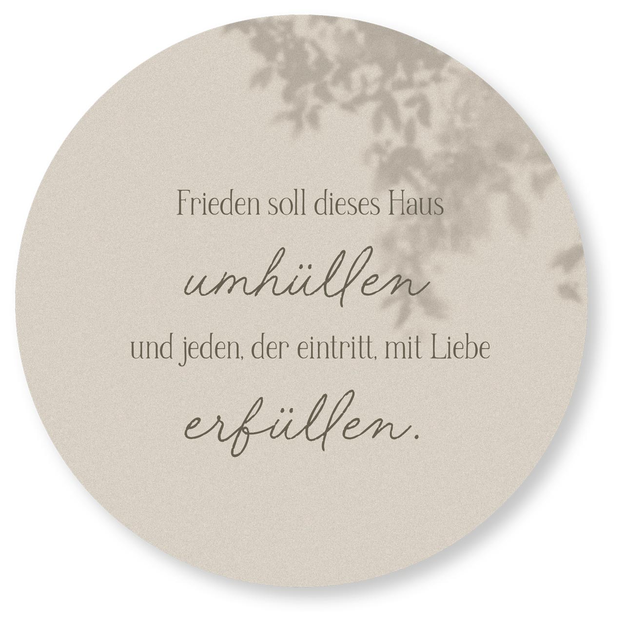 Wandschmuck Frieden 25 cm Wandschmuck Frieden 25 cm