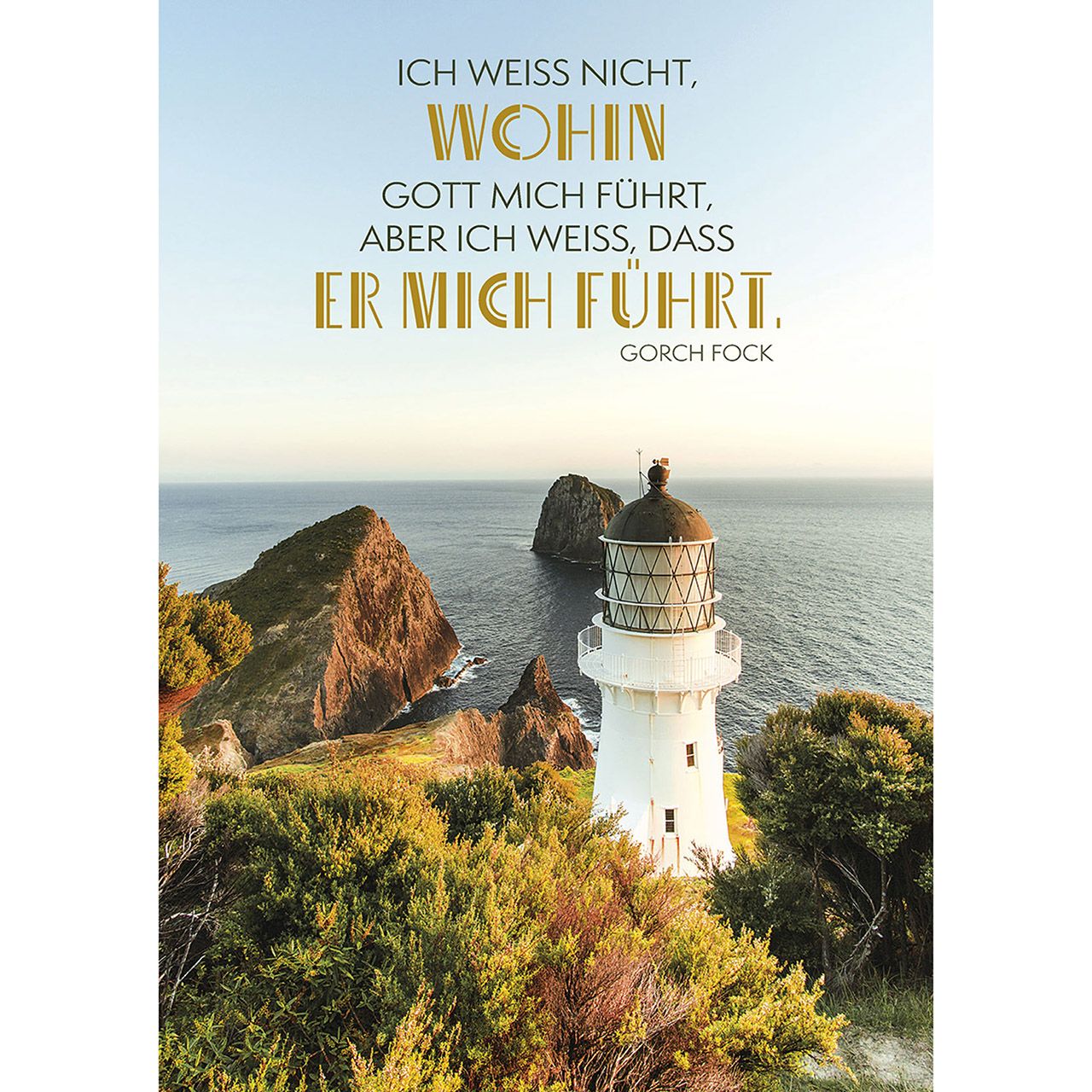Postkarte Ich weiß nicht, Wohin Gott mich führt
