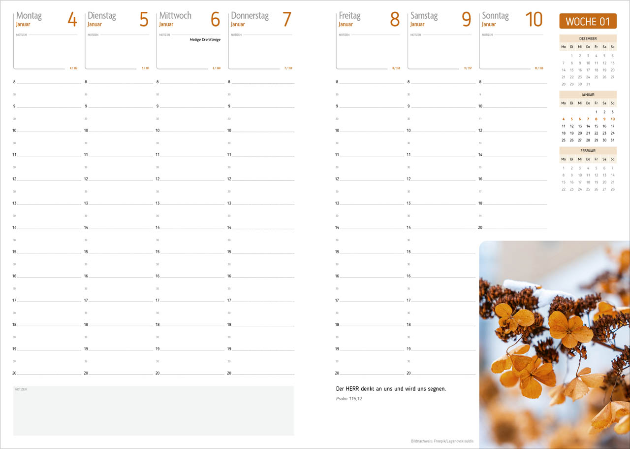 Agenda - Für jeden Tag 2027