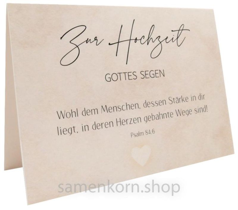 Faltkarte "Hochzeit-Stärke"