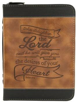 Bibelhülle medium take delight brown Bibelhülle medium take delight brown