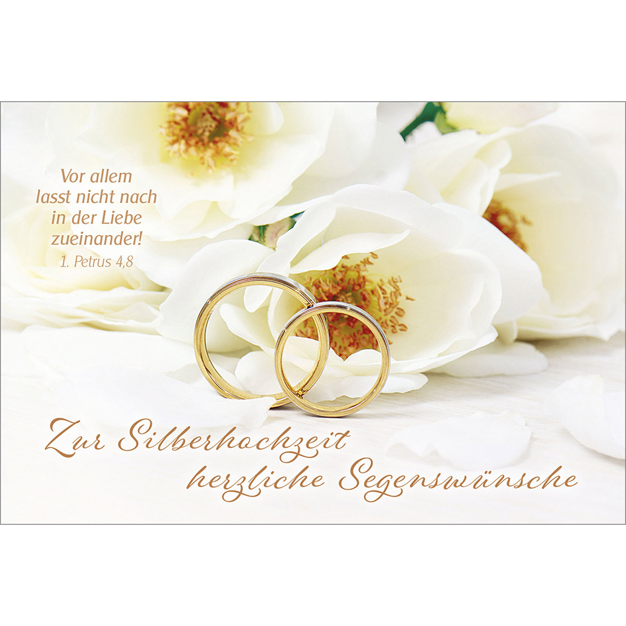 Doppelkarte - Zur Silberhochzeit Doppelkarte - Zur Silberhochzeit