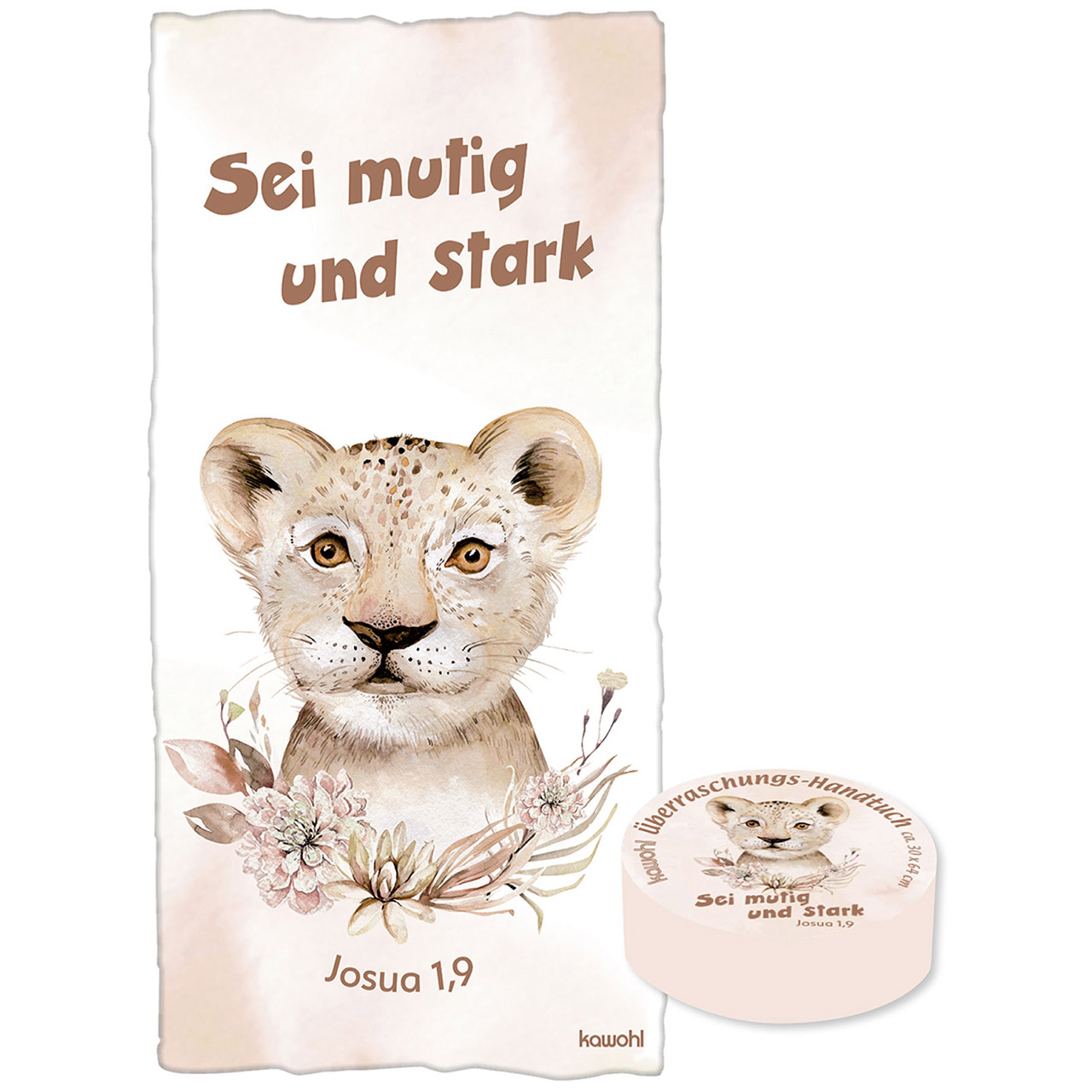 Überraschungs-Handtuch - Sei mutig und stark Überraschungs-Handtuch - Sei mutig und stark