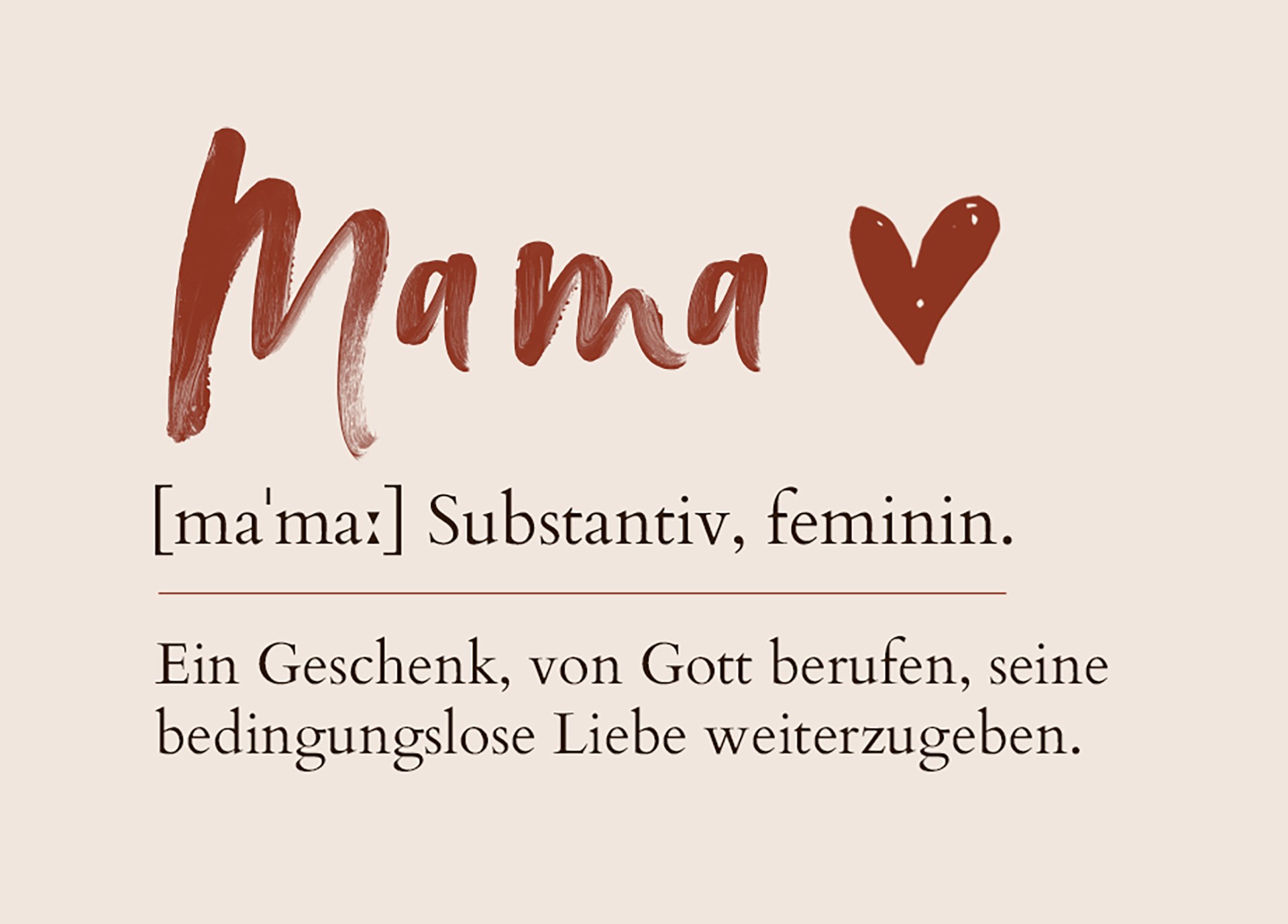 Minikarte - Mama - Defintion