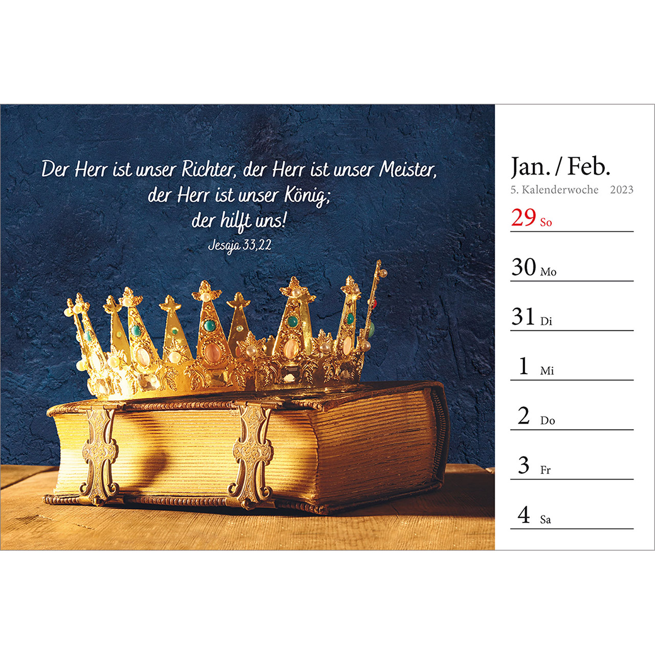 Aufstellkalender - In deine Hand stell ich den Tag 2023 Aufstellkalender - In deine Hand stell ich den Tag 2023