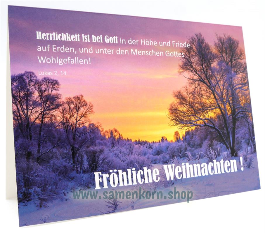 Doppelkarte-Froehliche-Weihnachten-Lukas-2-14116133_Weihnachtskarte_Lukas2112 Doppelkarte - Fröhliche Weihnachten Lukas 2,14