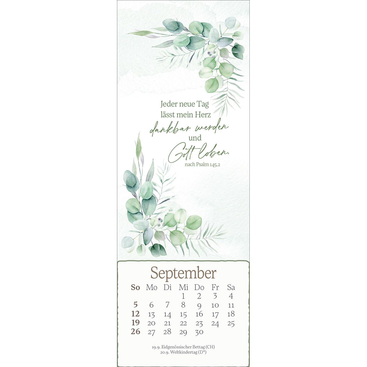 Lesezeichen-Kalender - Vor dir leg ich, was mich bewegt 2027