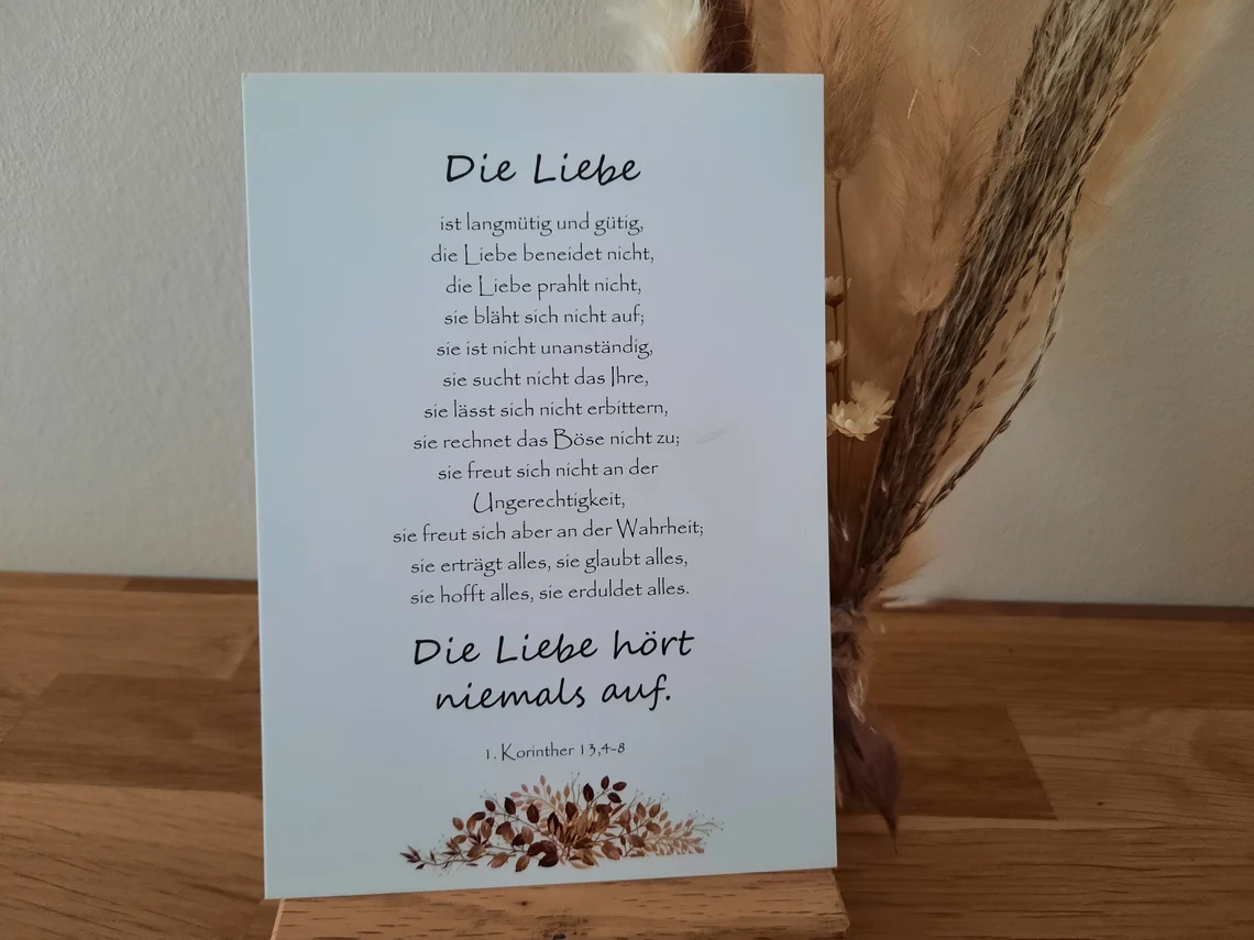PK - Die Liebe... 1. Kor. 13 Herbstblätter PK - Die Liebe... 1. Kor. 13 Herbstblätter