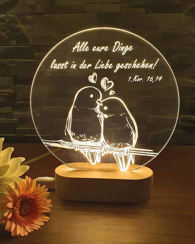 LED-Leuchte - Vögel