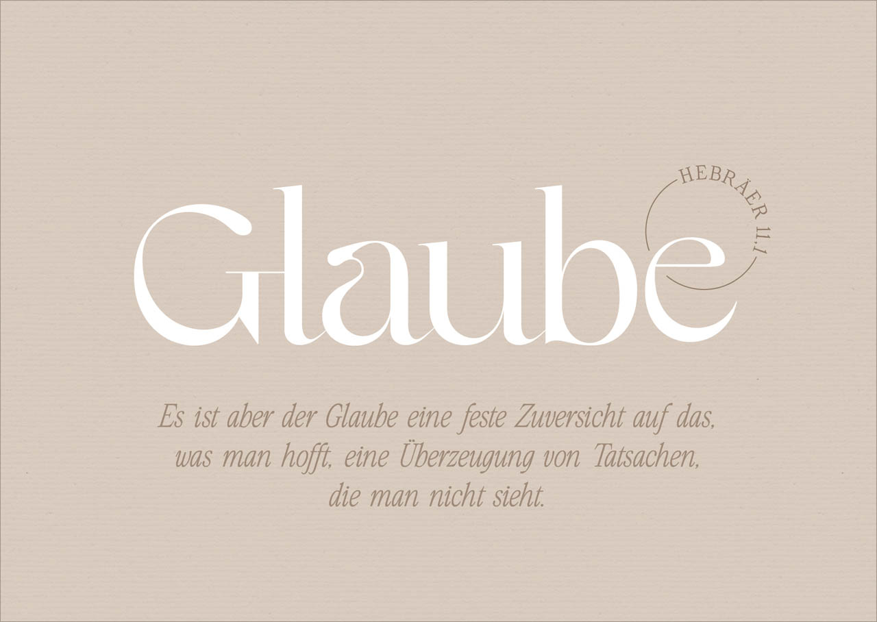 Postkarte - Glaube