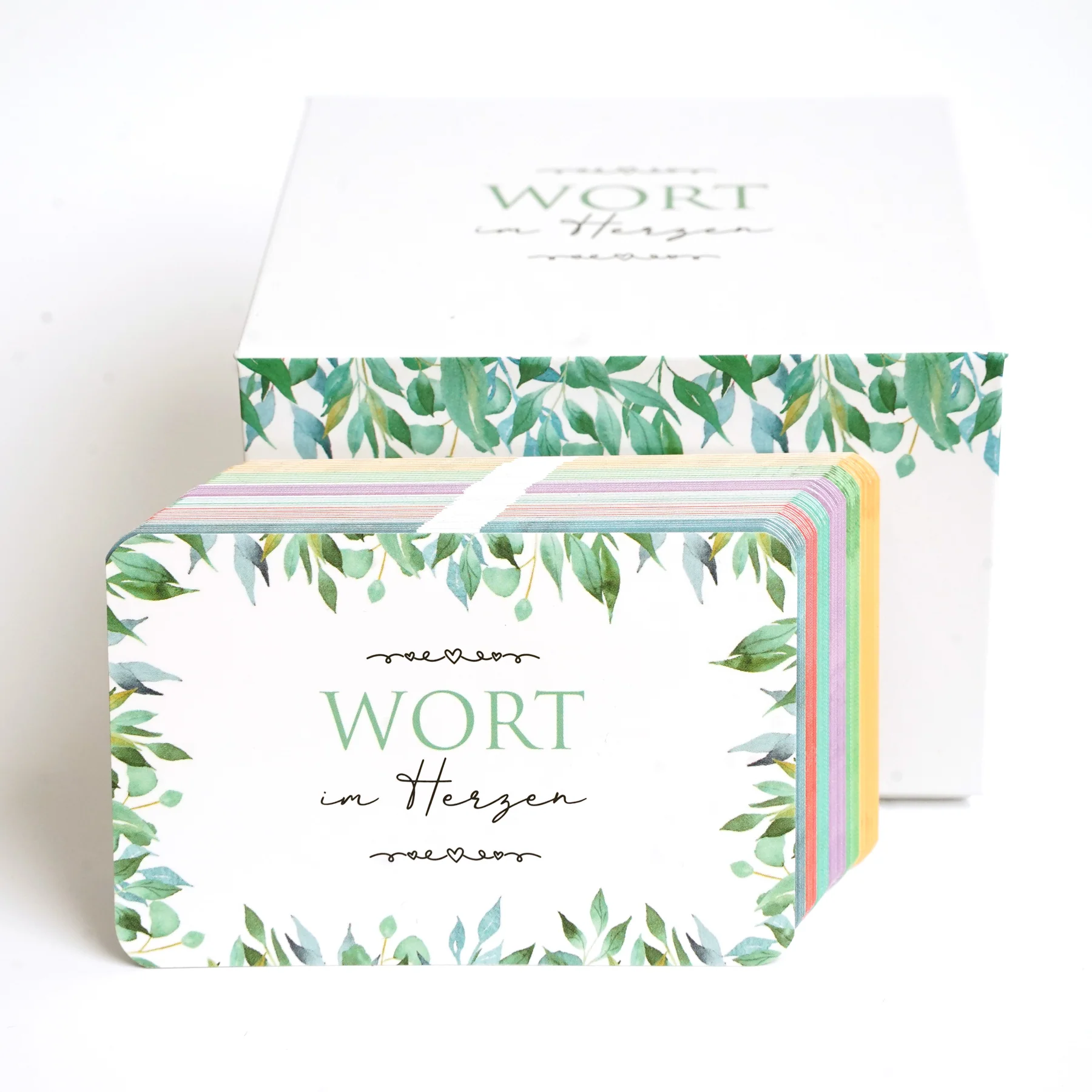 Wort im Herzen -Set mit Aufbewahrungsbox