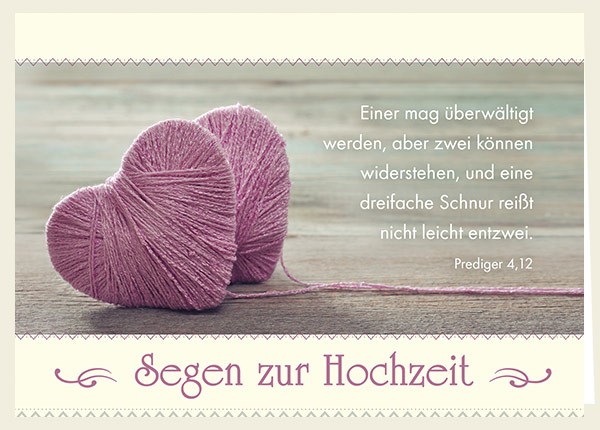 Doppelkarte-Segen-zur-Hochzeit-3369 Doppelkarte - Segen zur Hochzeit
