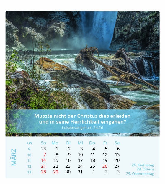 Ich bin der Herr, dein Gott - Tischkalender 2027