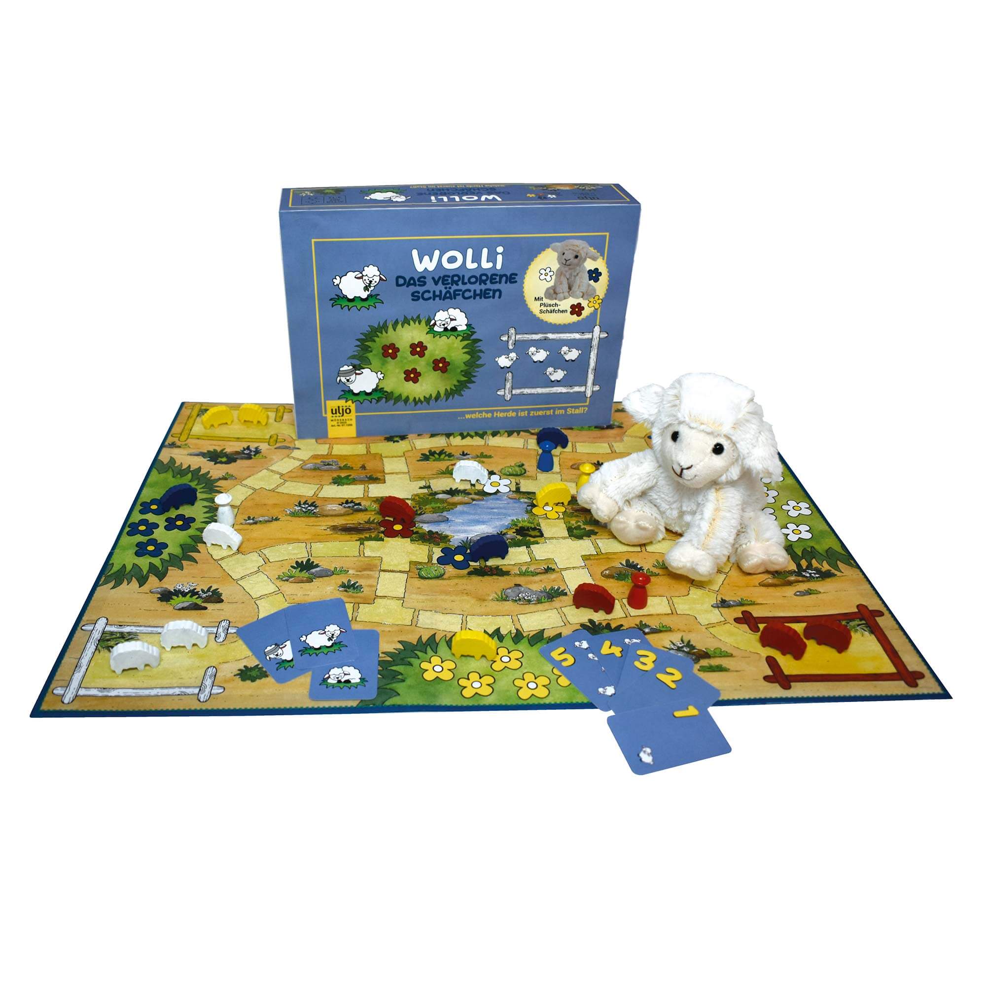 Brettspiel - Wolli, das verlorene Schäfchen Brettspiel - Wolli, das verlorene Schäfchen